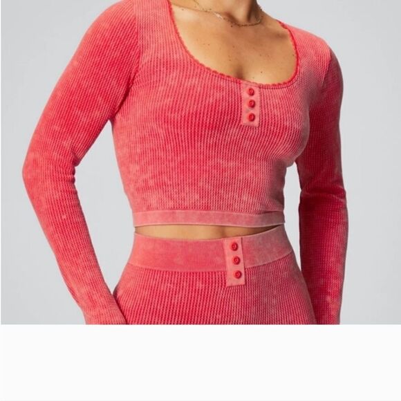 NWT Fabletics cable knit crop top - Picture 1 of 10